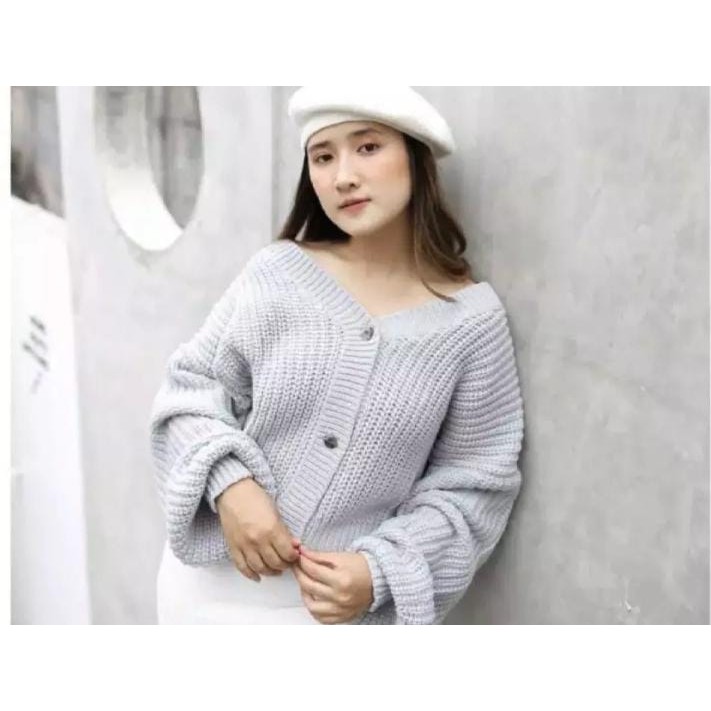 GRACIA CARDIGAN RAJUT WANITA || CARDY 7GT || OUTER CARDY-ABU MUDA