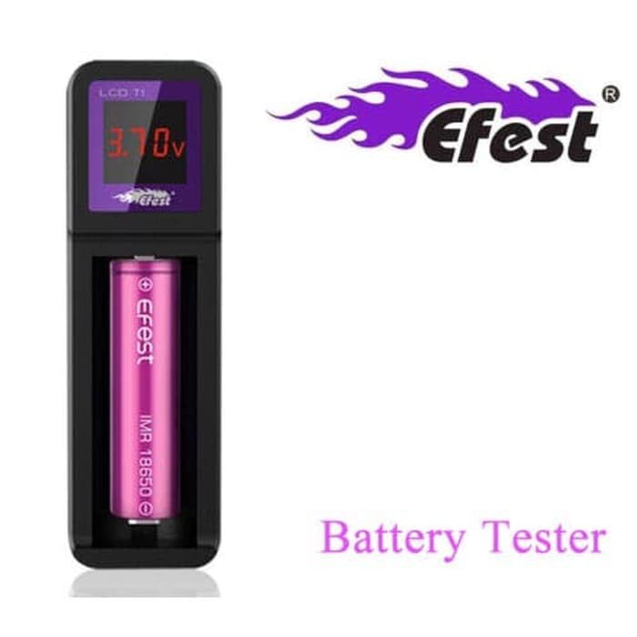Efest T1 Tester Baterai LCD for AA AAA 18650 16340 26650
