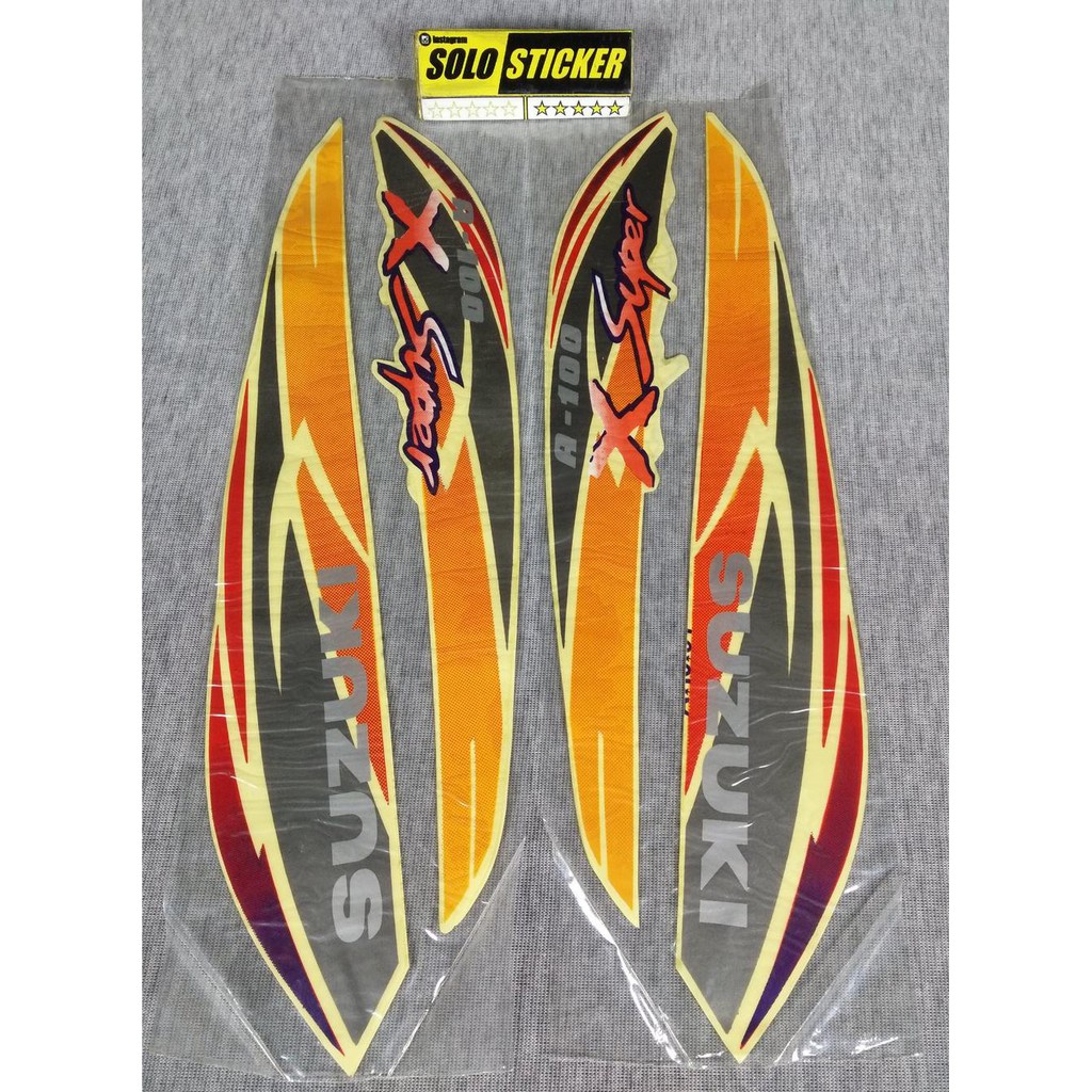 Cutting Striping Sticker Standar Suzuki A100 X Super -2