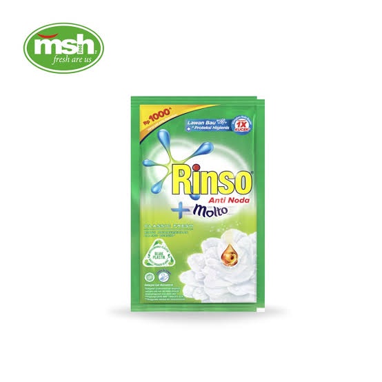 Rinso Liquid Anti Noda Classic Sachet 6x38 ml - Detergen Cair