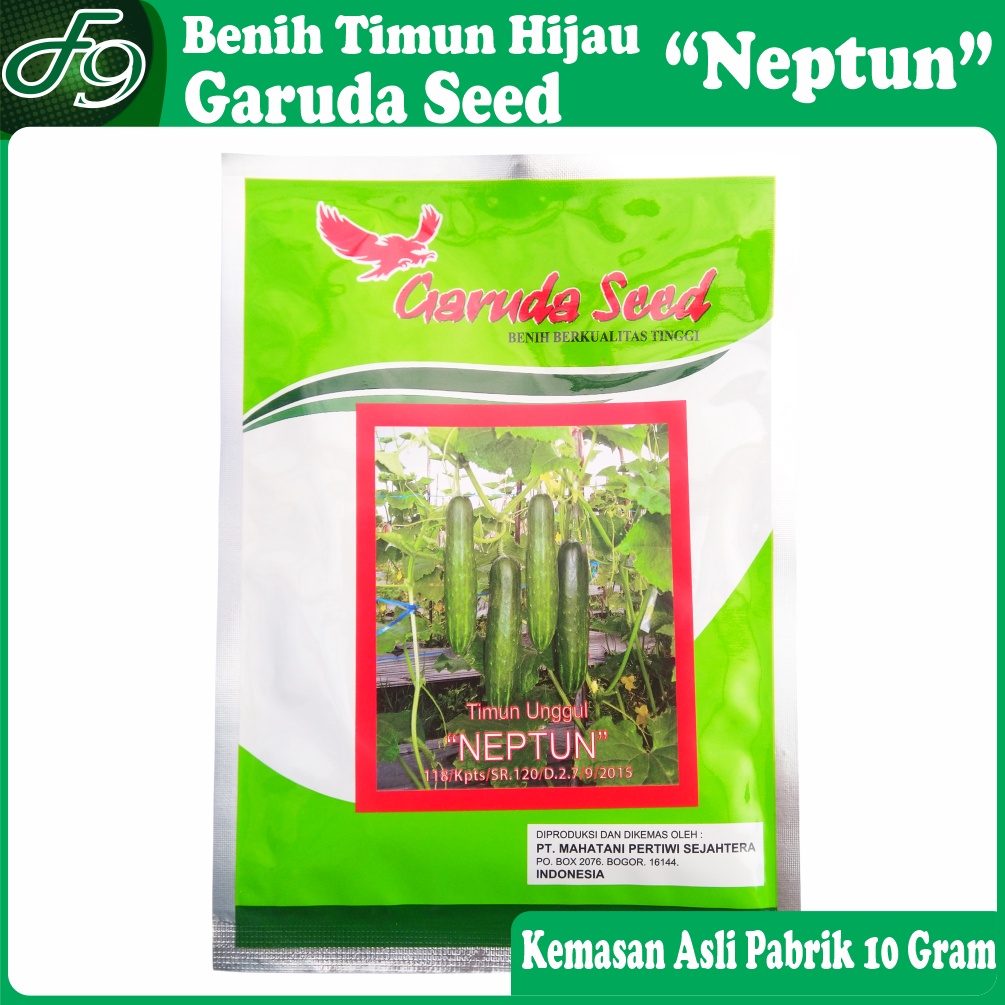 Benih Timun Hijau Unggul OP Neptun Garuda Seed Kemasan Pabrik 10 Gram