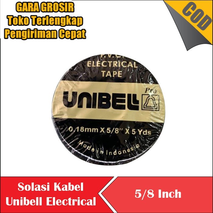 

Gara Grosir Solasi Hitam Kabel Unibell Electrical Tape Selotip Item