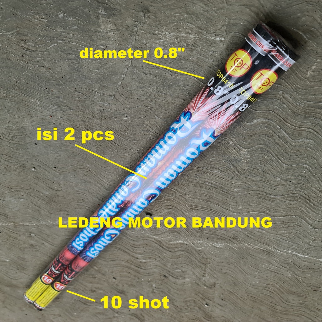 Kembang Api 10 Shot 0,8 inci Fire Work Top Roman Candle isi 2 pcs