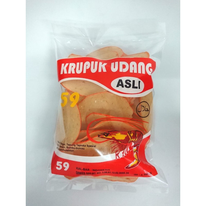 

Kerupuk udang 59 Asli 300Gr/Kerupuk Udang Pontianak