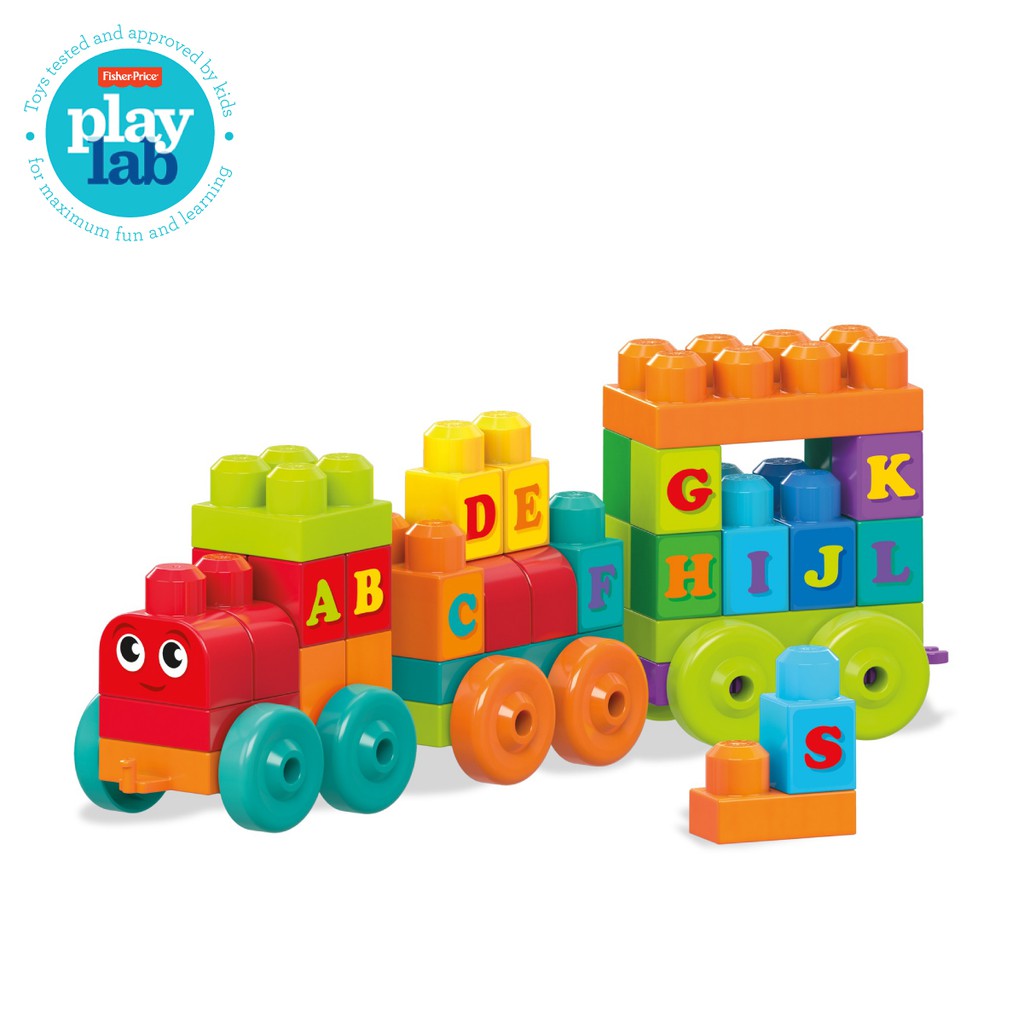 fisher price mega bloks abc learning train