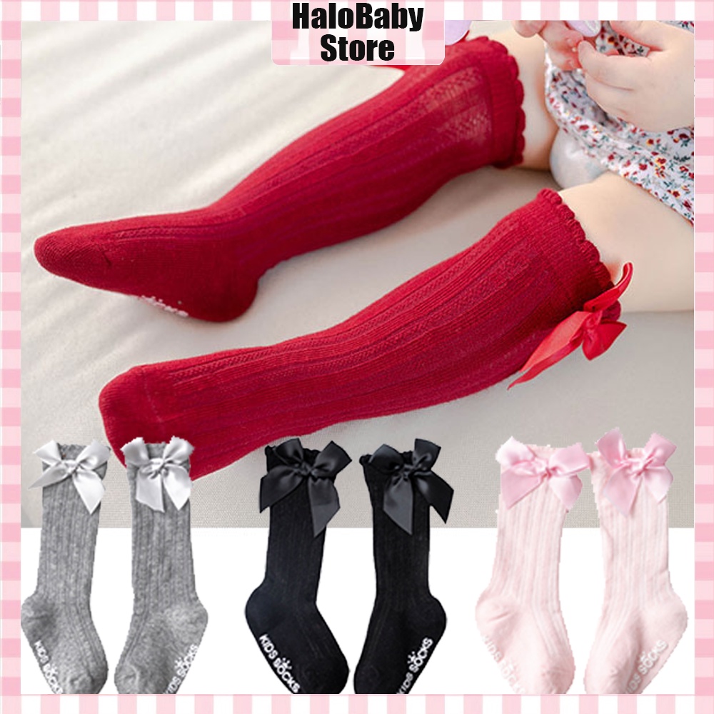 Halobaby Kaos Kaki Panjang anak bayi Cewek Anti Slip / Kaus Kaki anak bayi perempuan / Baby Socks