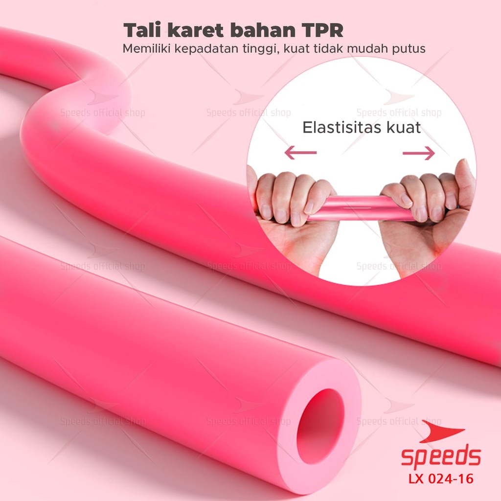 SPEEDS Tali Fitness Gym Yoga Resistance Bands 8 Toning Tube Tali Olahraga Stretching 024-16-5
