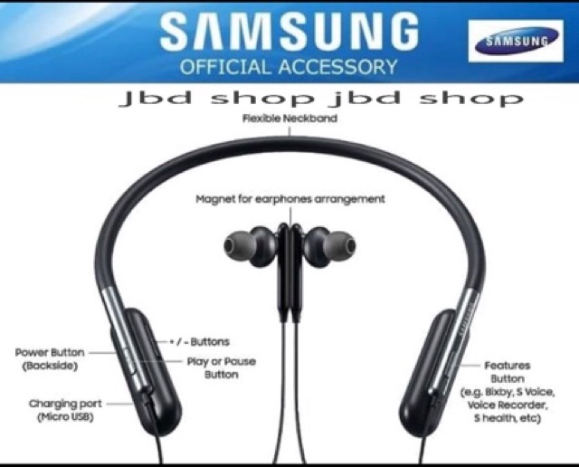 Headset Bluetooth Samsung Stereo System P11 Hitam - Wikie 