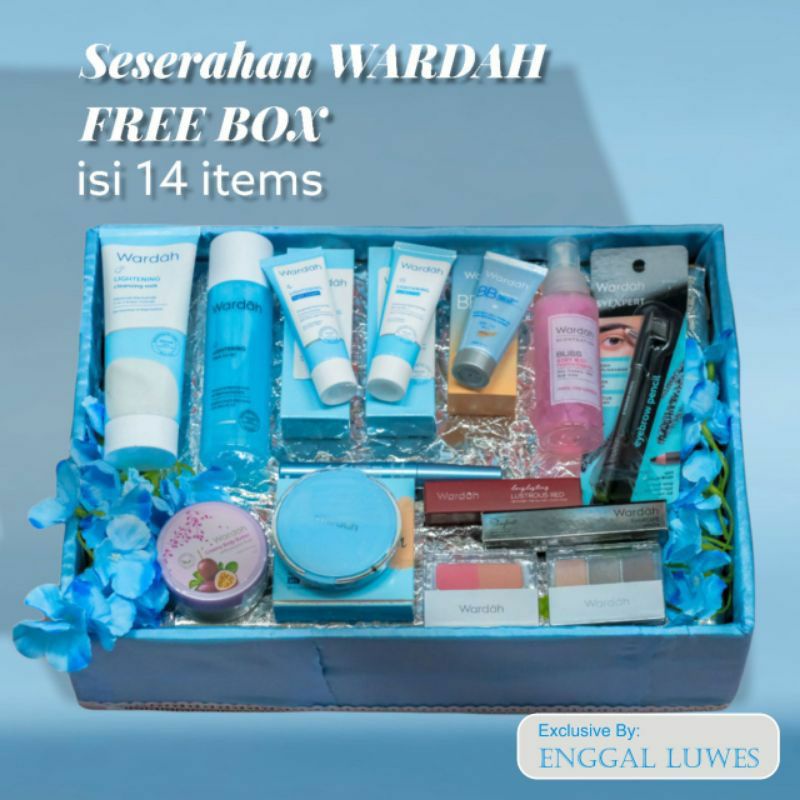paket seserahan wardah  series 14 item komplit free box - PAKET SESERAHAN MURAH SOLO