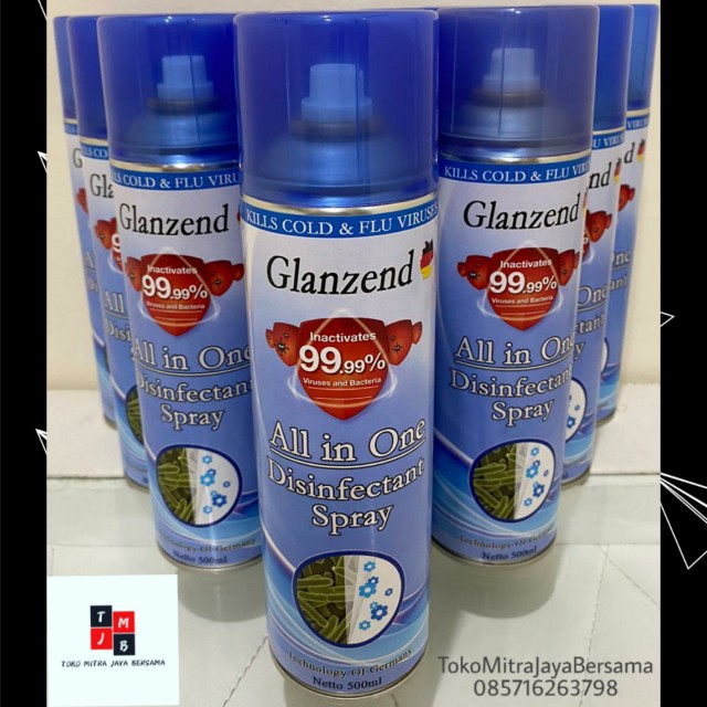 GLANZEND DISINFECTANT SPRAY ANTI VIRUS &amp; ANTI BACTERI