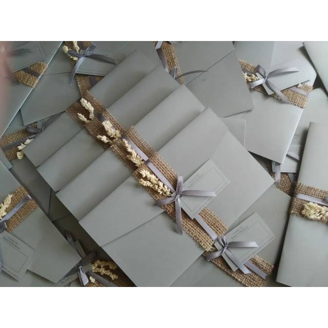 Undangan Pernikahan rustic sc20silver | Undangan rustic | Undangan pernikahan