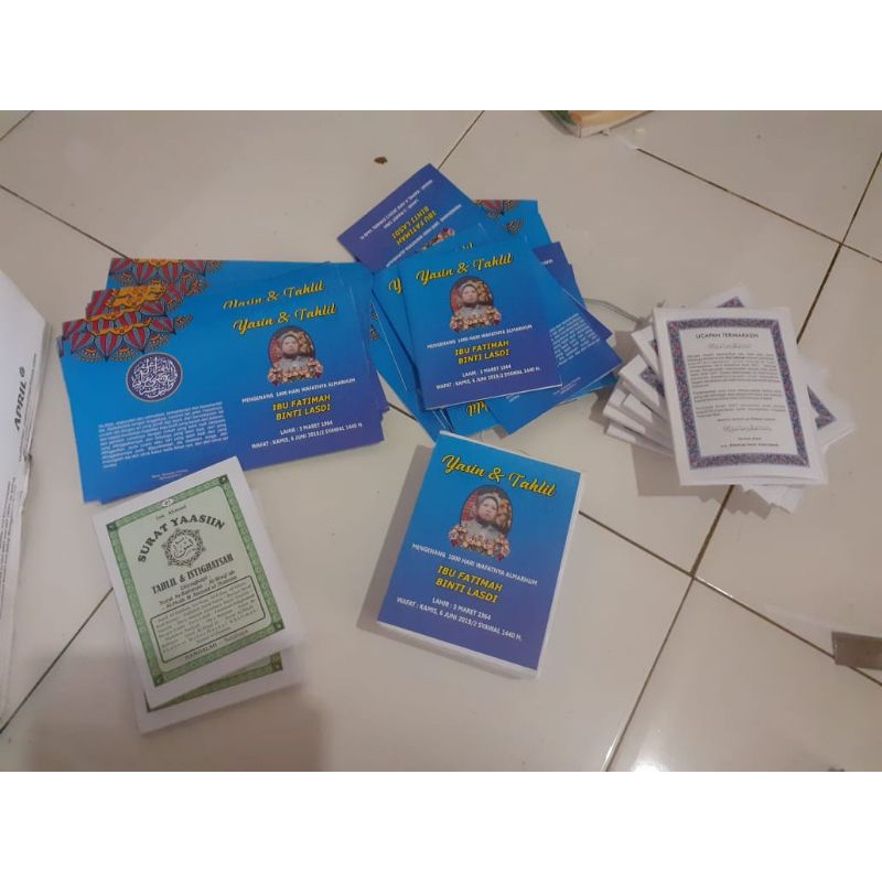 buku Yasin custom nama