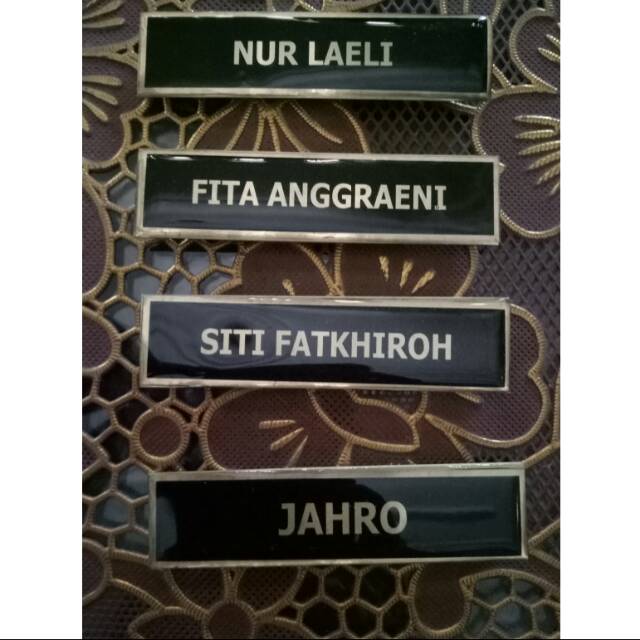 

Nametag Kuningan Magnet murah & kwalitas bagus