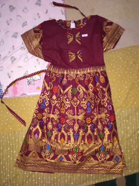 Qnunbatik Dress/terusan Batik Tanggung 9-12th Anak Perempuan Narita Prodo