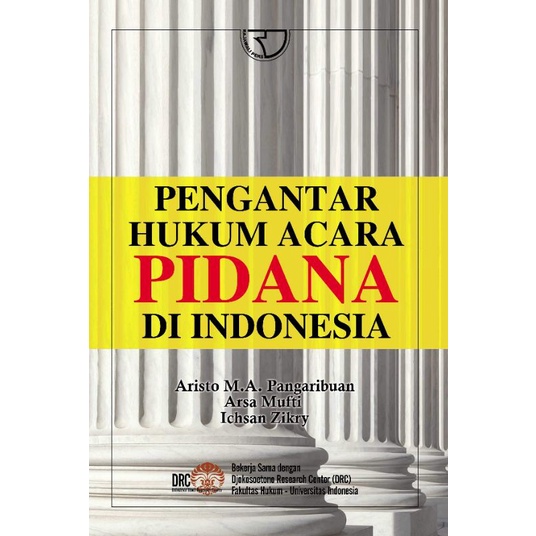 Jual Buku Pengantar Hukum Acara Pidana Di Indonesia Pengarang Aristo M ...