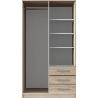  JYSK  WARDROBE 2 DOORS PRICE STAR 96X50X176CM WHITE 