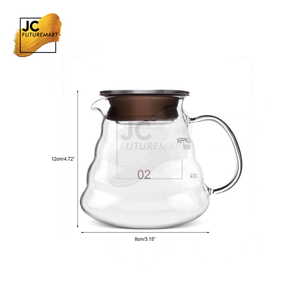 V60 COFFEE SERVER 02 600ml | GLASS SERVER KOPI POUR OVER