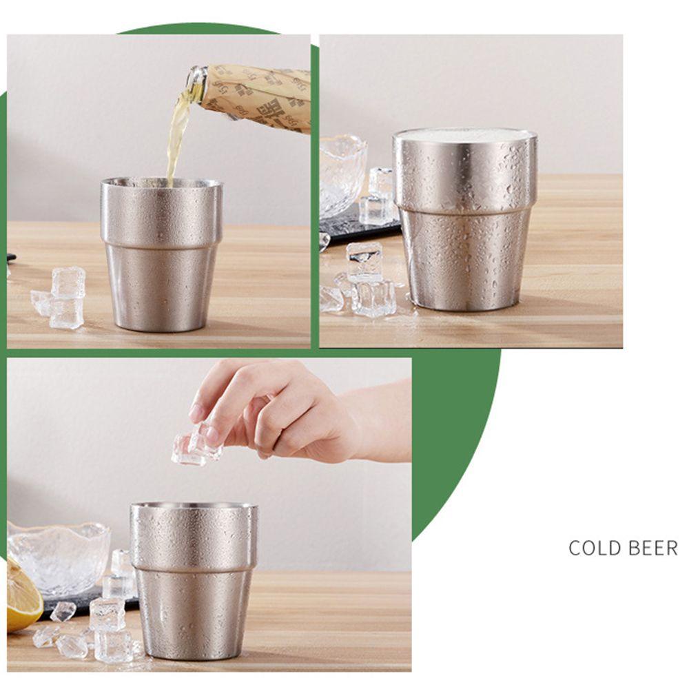 Solighter Mug Kopi Travel Drinkware Kitchen &amp; Bar Double Wall Cangkir Teh