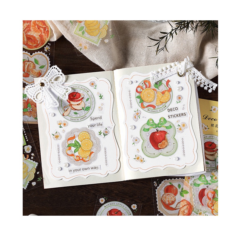 Fresh Style Illustrations Diary Deco Stickers - Sticker Dekorasi Buku Diary