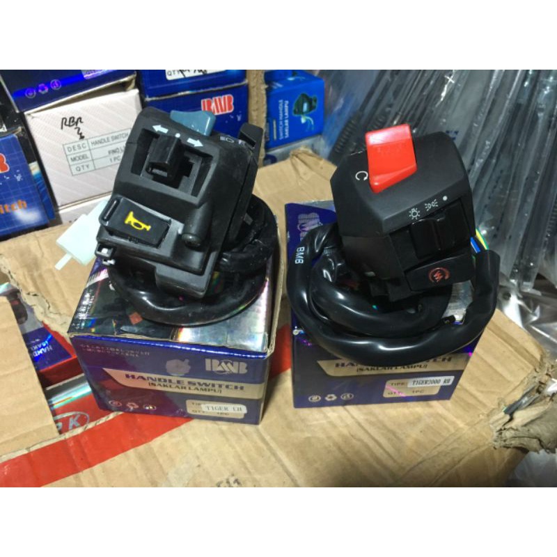 SAKLAR KANAN KIRI HOLDER GAS KANAN SAKLAR SEN SAKLAR SEPASANG SAKLAR ASSY TIGER 200 TIGER NEW TIGER 