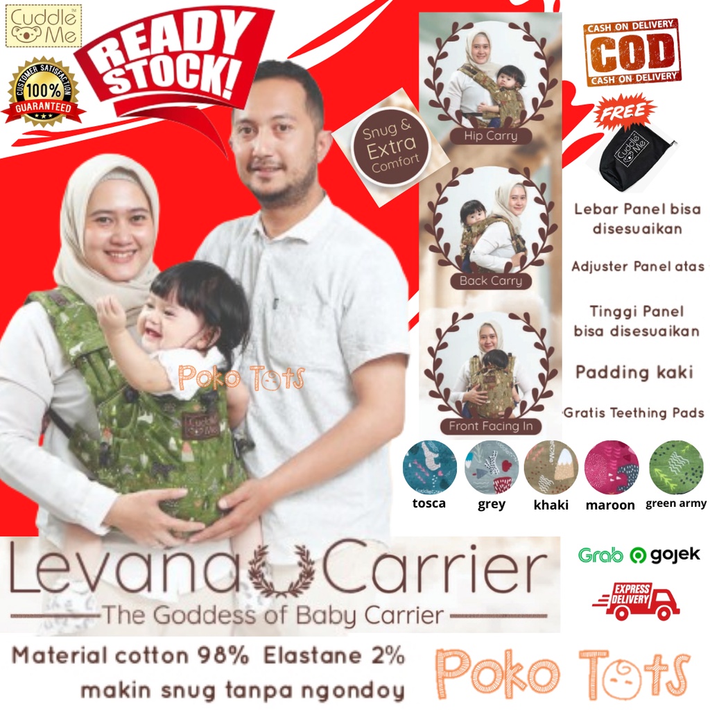 [NEW] Cuddle Me LEVANA Carrier SSC Baby LevanaCarrier M Shape CuddleMe Meitai Wrap Gendongan Ransel WHS