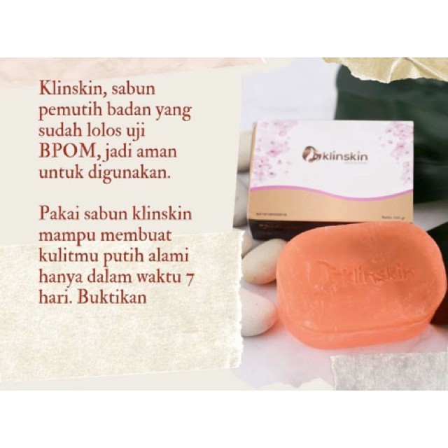 [COD]KLINSKIN SABUN KLINSKIN BPOM / KLINSKIN BEAUTY SOAP ORIGINAL 100%