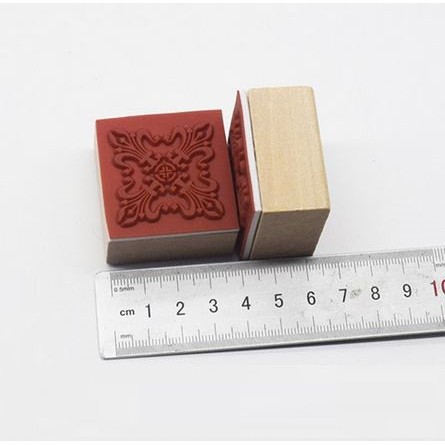 Wooden Stamp - Square Mandala Series