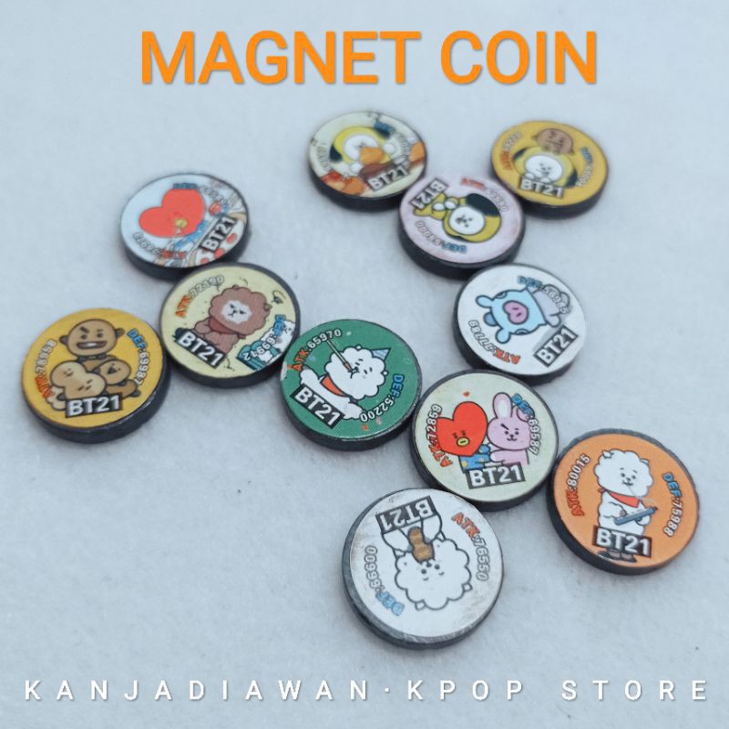 Sanrio Magnet Koin MAINAN ANAK MAGNET BTS BESI BERANI Magnet Tempelan Kulkas