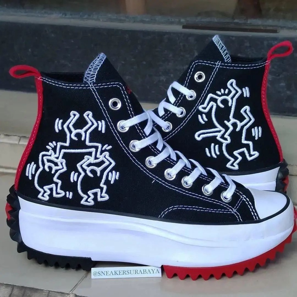 Keith Haring x Converse Run Star Hike Hi Black