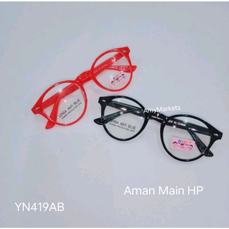 90. YN419AB. Kacamata Anak Lensa BlueRay (Anti Radiasi Sinar Biru). Aman Main HP & Daring Seharian.-4