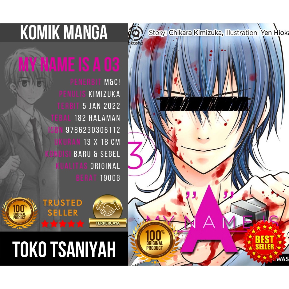 Komik Misteri Akasha My Name is A 3 Chikara Kimizuka  Yen Hioka Komik Manga Anime Manhwa Komik Miste