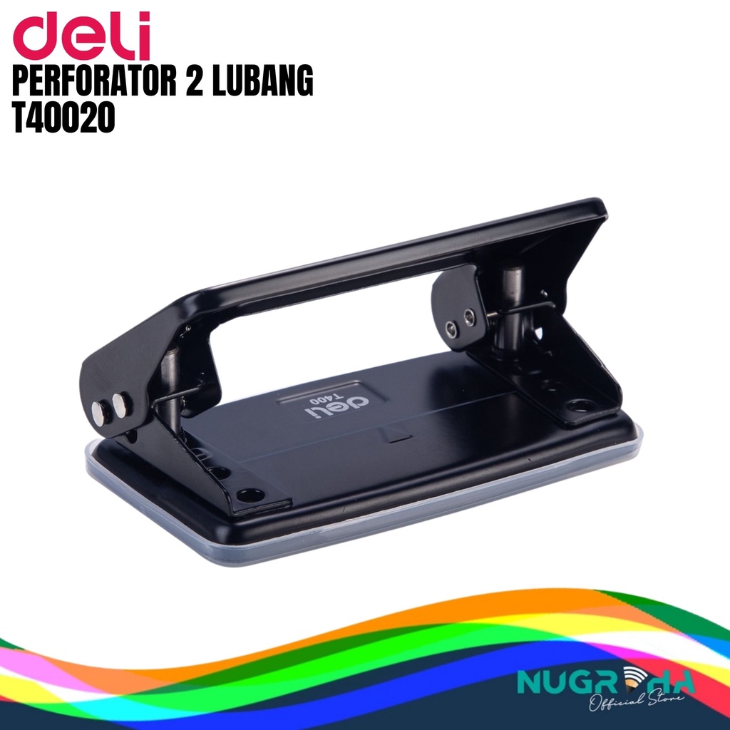 

PERFORATOR / PELUBANG KERTAS 2 LUBANG DELI T40020