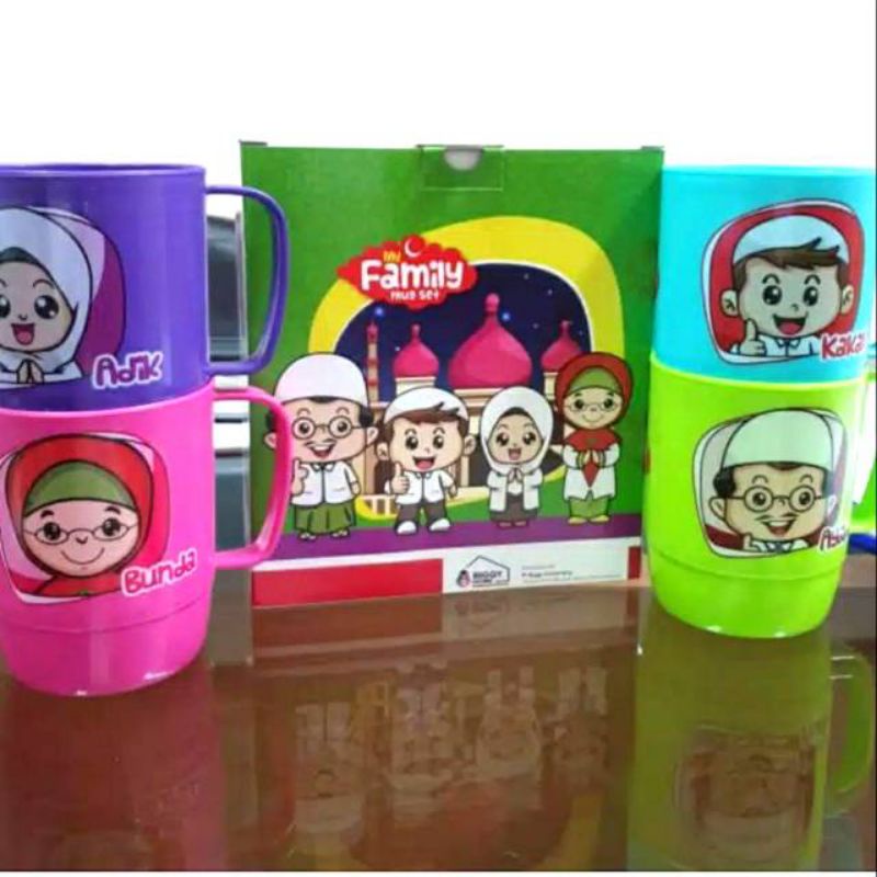 MY FAMILY Mug 1 Set 4pcs/cangkir keluarga