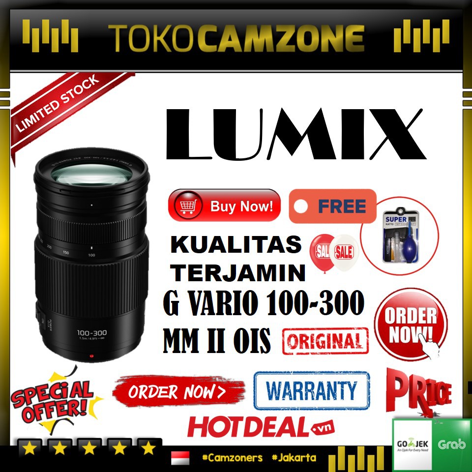 Panasonic Lumix G Vario 100 300mm F 4 5 6 Ii Power O I S Lens Special Paket A Shopee Indonesia