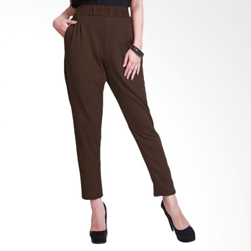 Jien pants wanita / celana luna Polos panjang / celana streacht secuba