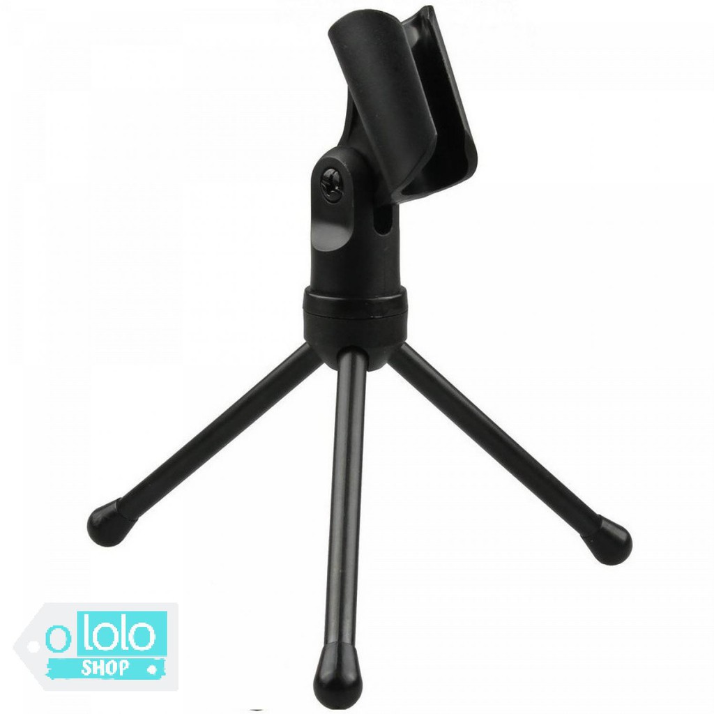 mic microphone Smooth 3.5mm dengan Stand condenser pc hp laptop vlog online Mikrofon grab