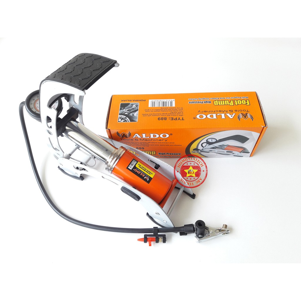 Pompa Ban Injak Aldo / Pompa Ban Injak Heavy Duty / Pompa Ban Injak / Pompa Ban