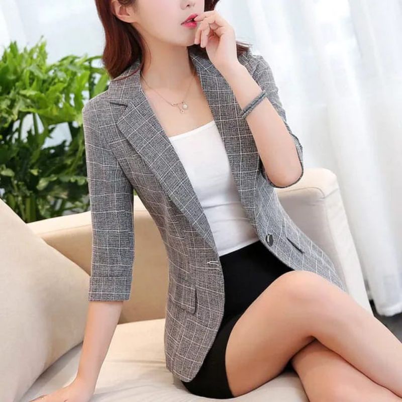 BLAZER KOTAK WANITA JAS WANITA BLAZER CEWE