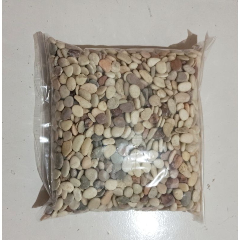 batu pancawarna batu hiasan potbunga dan aguarium kemasan 1kg
