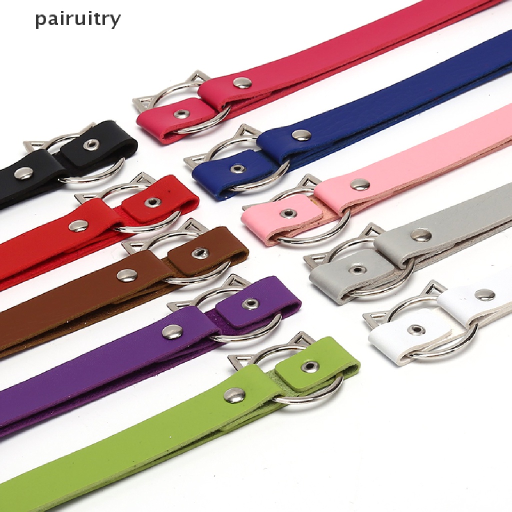 Prt Kalung Choker Wanita Desain Kepala Kucing Hollow Gaya Sexy Adjustable Untuk Hadiah PRT