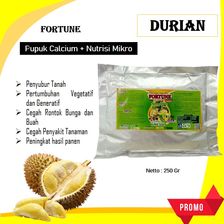 Pupuk Booster Durian Montong Terbaik, Pemicu Buah Bunga Durian Agar Cepat Berbuah Lebat Anti Rontok