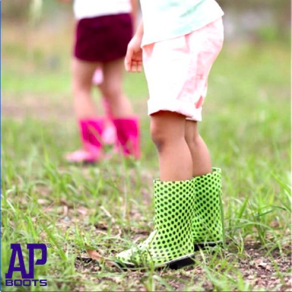 AP Boots Kids 2012 LEMON POLKADOT / Sepatu Boot Anak Unisex Karakter