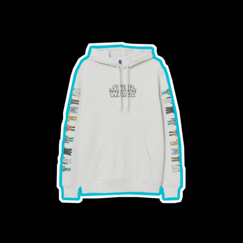 HnM Hoodie Star Wars White