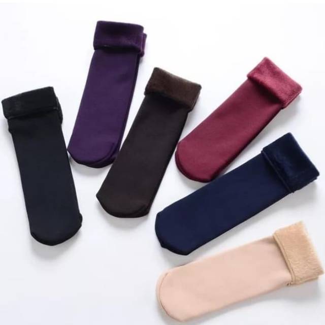 Kaos Kaki Musim Dingin Bulu Pria Wanita - Winter Sock Hangat Thermall