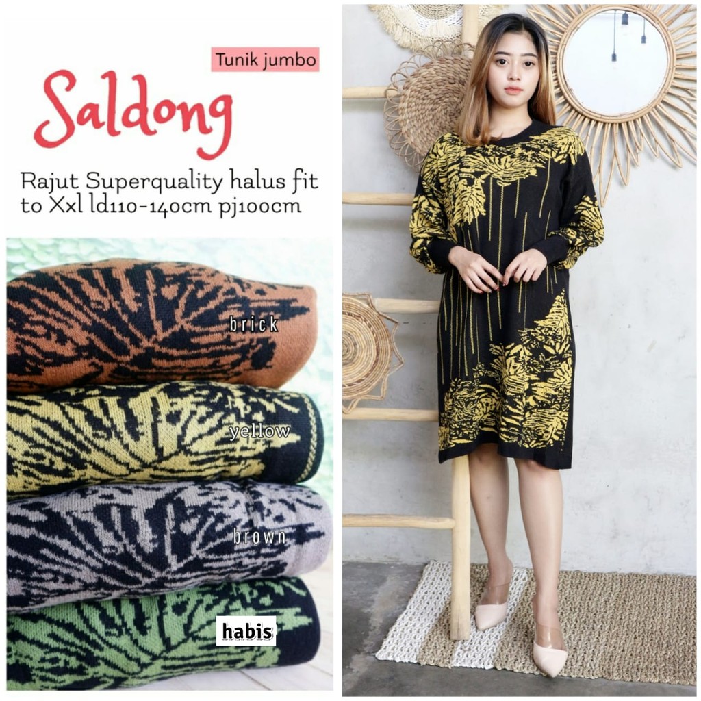 SALDONG TUNIK JUMBO / TUNIK RAJUT PREMIUM