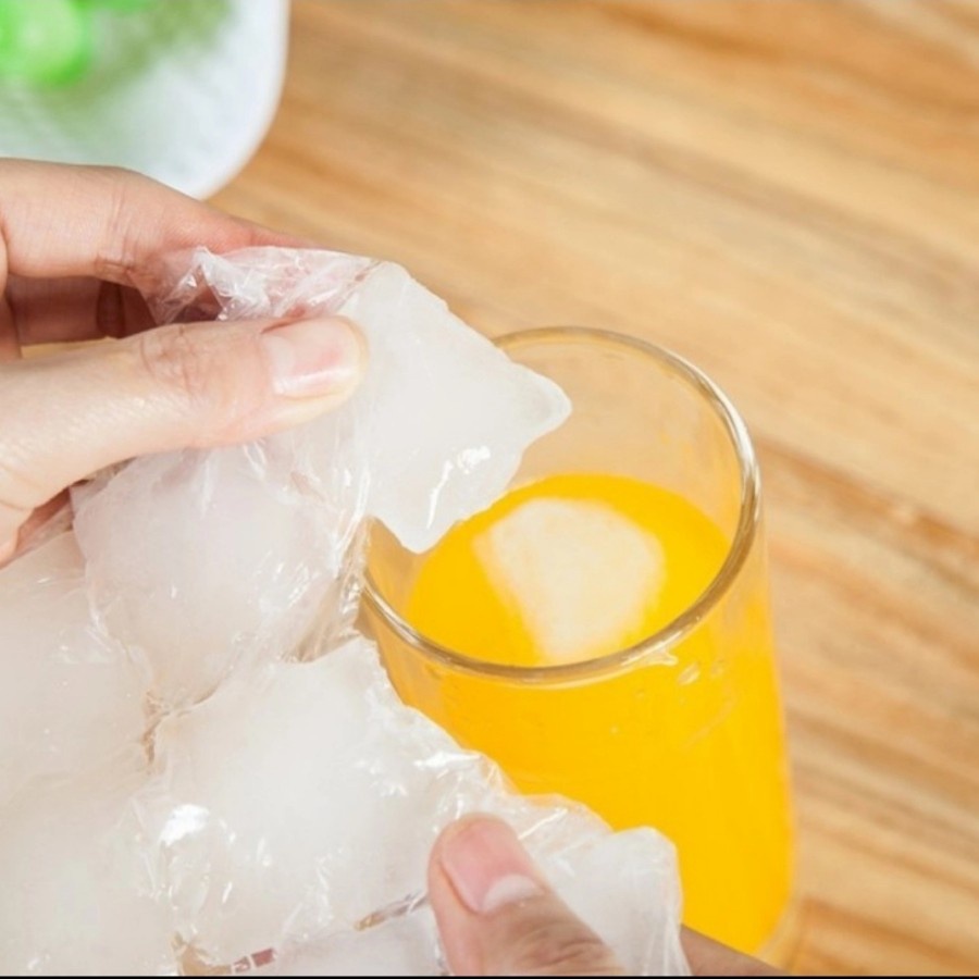 KANTONG CETAKAN ES BATU PLASTIK 10PCS PEMBUAT ES DISPOSABLE ICE MAKING BAG FOOD GRADE