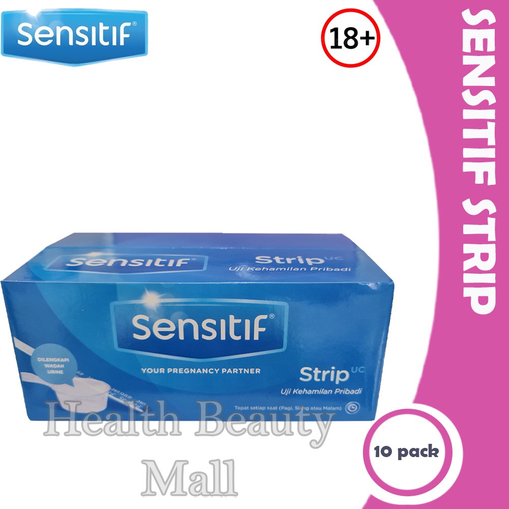 SENSITIF Strip UC BOX isi 10pack TestPack Cawan Wadah Urin Alat Uji Kehamilan Test Pack Tes Hamil