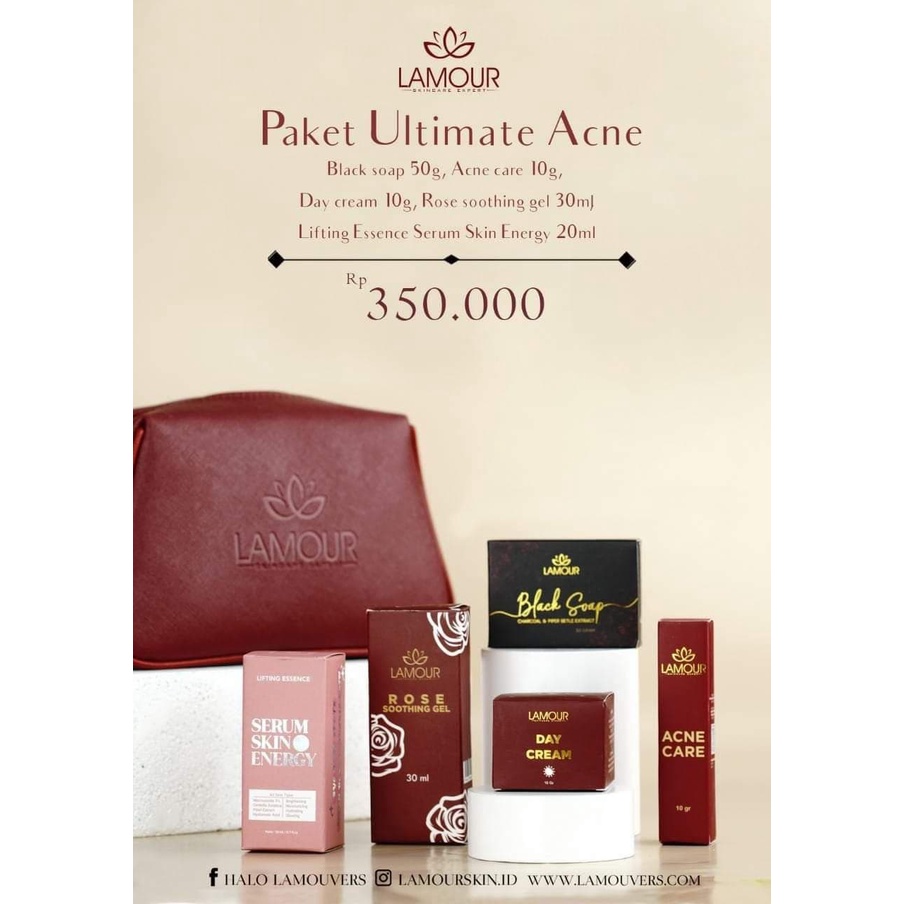 Lamour paket ultimate-Gratis lulur badan