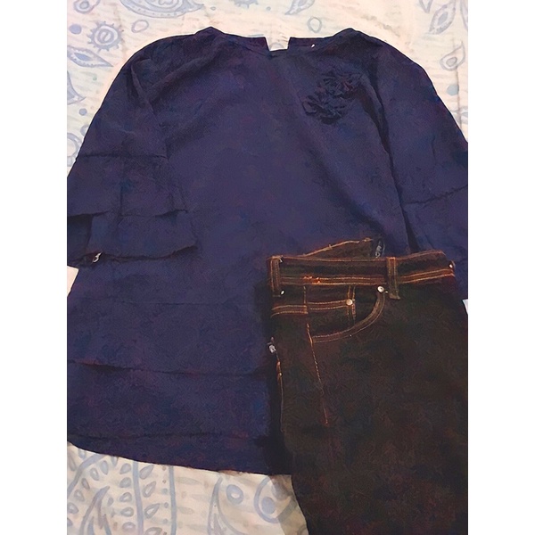 BLOUSE BIRU DONGKER
