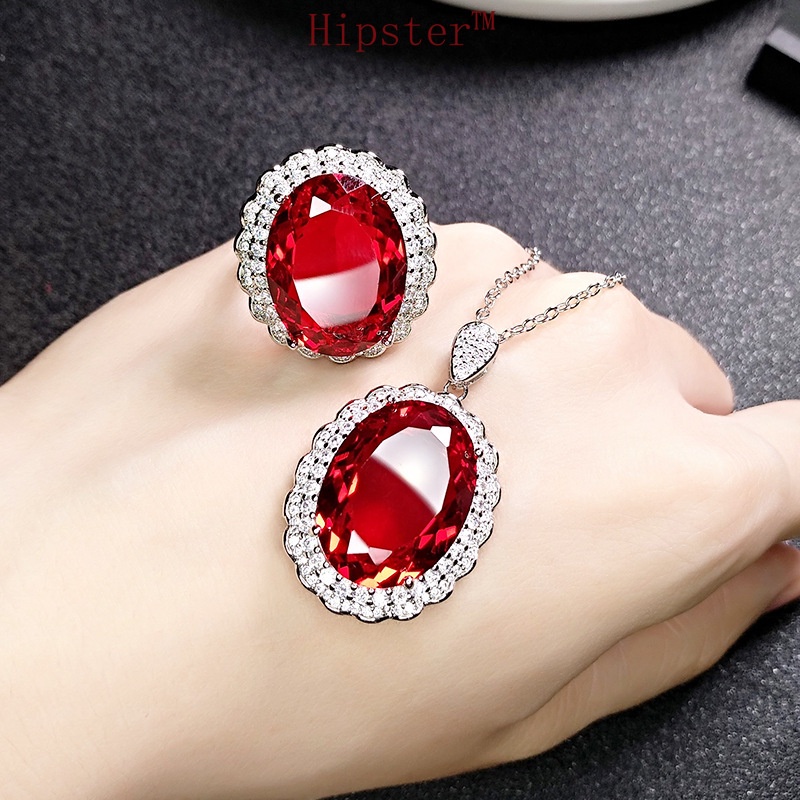 Best Selling Fashion Elegant Graceful Inlaid Ruby Ring